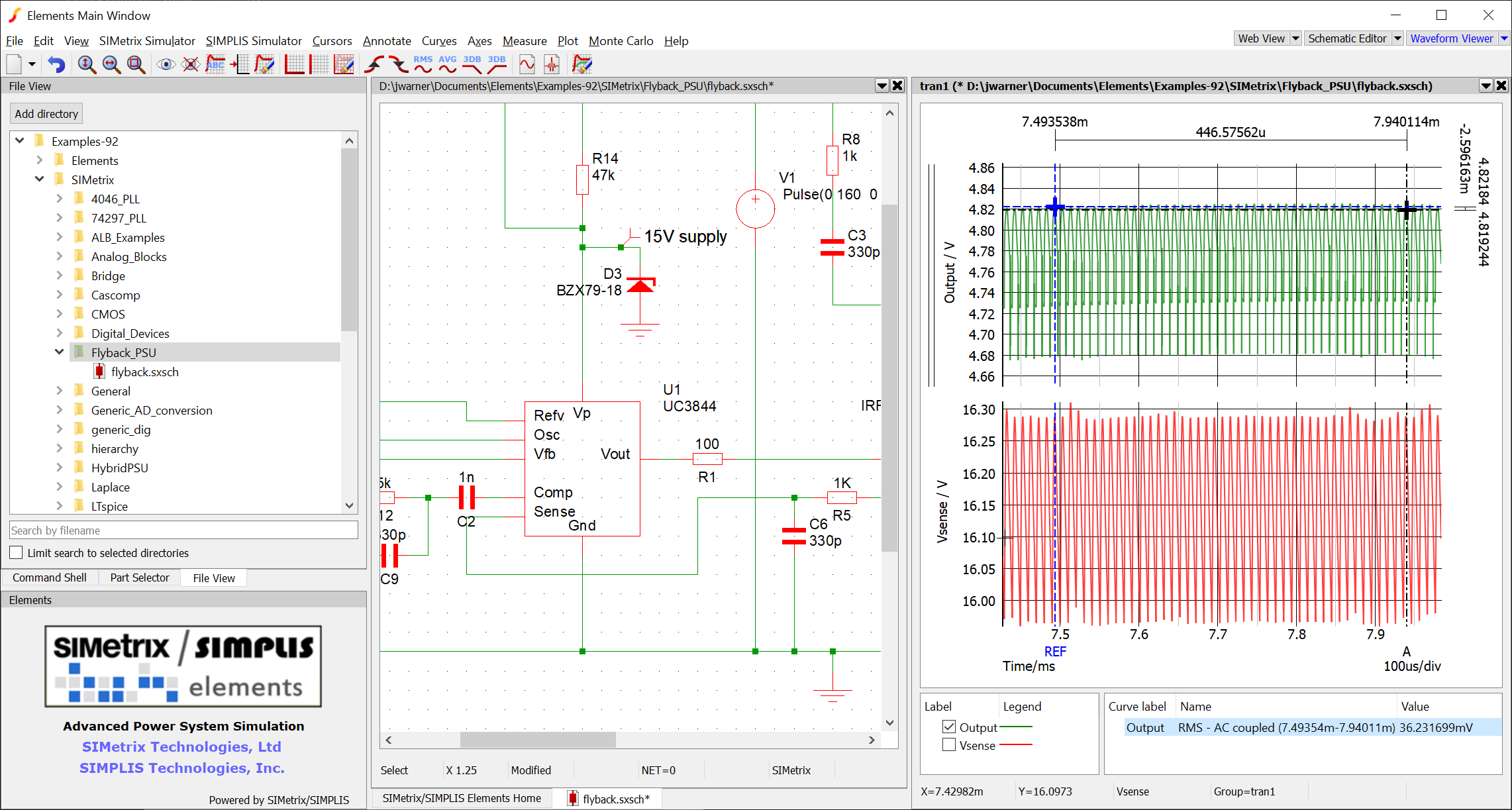 Image of SIMetrix/SIMPLIS Elements